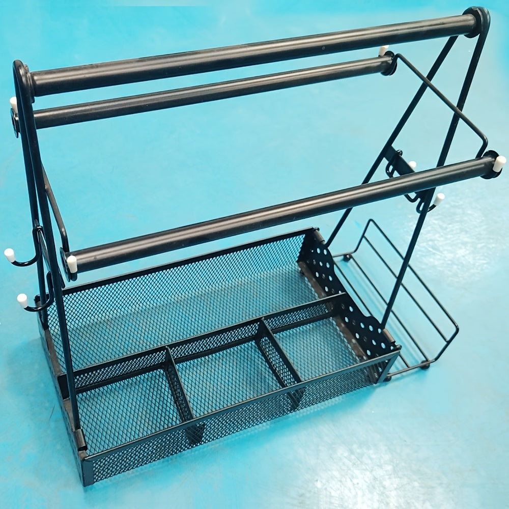 Grill Caddy with Hooks & Towel Holders