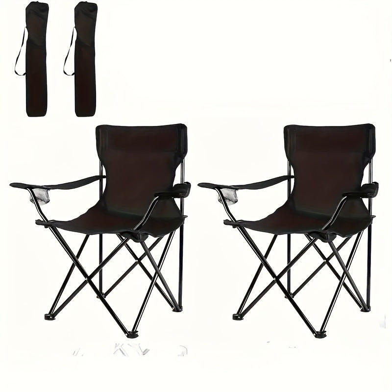 Lightweight Folding Beach Chairs (Set of 2)