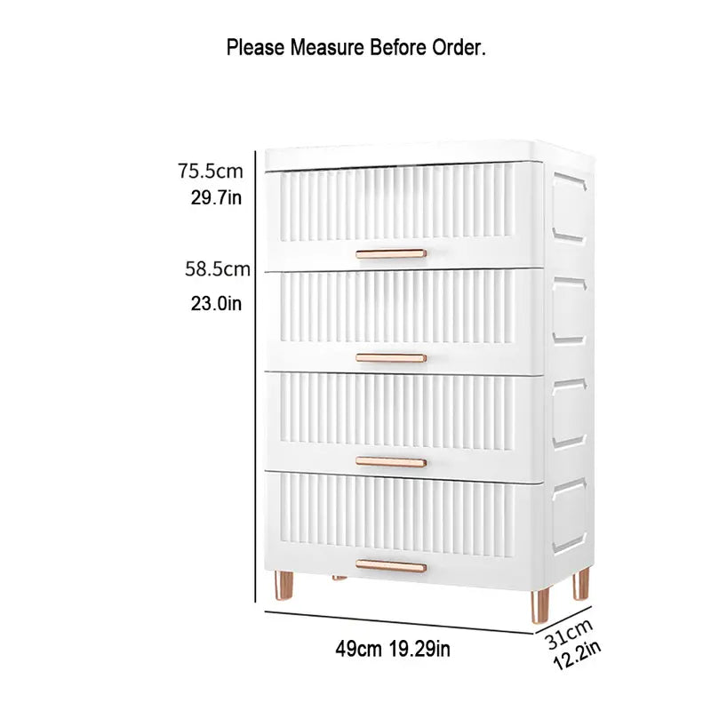 Effortlessly decluttering with the Plastic Drawer Storage Cabinet Organizer