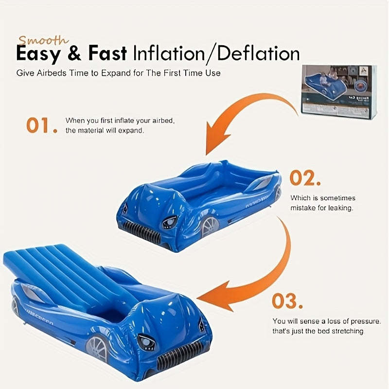 2-Person Inflatable Racing Car Air Mattress