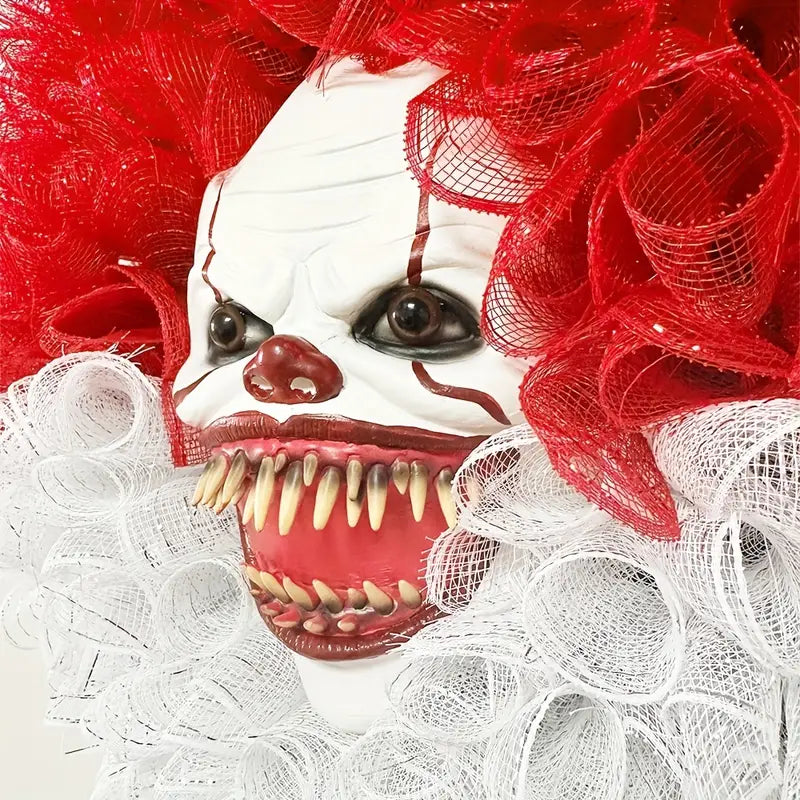 Spooky Circus Clown Garland Mask for Halloween