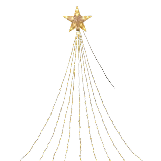 Sparkling 140LED Christmas Star Hanging Tree String Lights