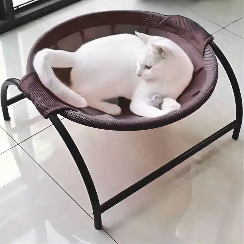 Cozy Cat Hammock Bed | Elevated Design, Breathable Mesh, Easy-Clean, Supports 15lbs