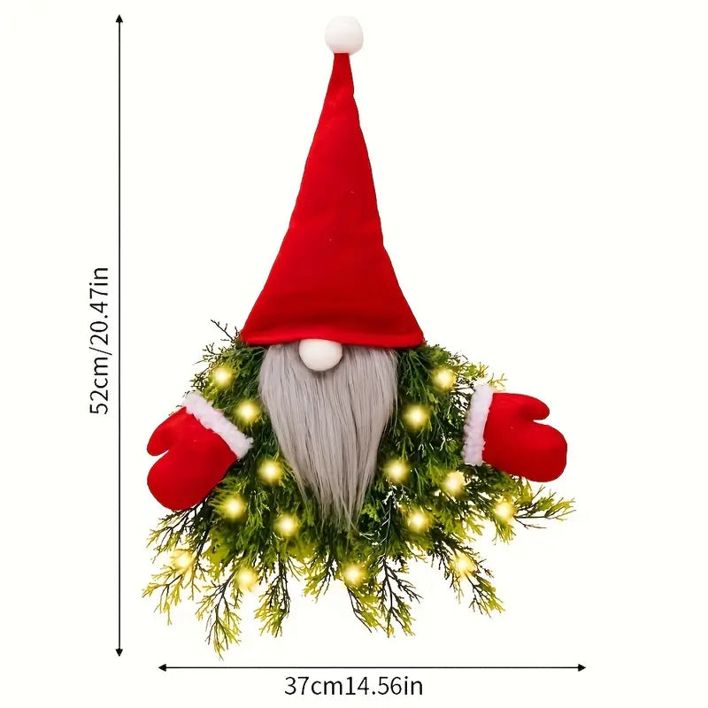 Whimsical Artificial Maple Gnome Door Hanging Decoration