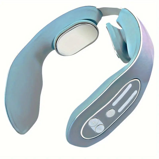 Intelligent Heated Neck Massager - Gray Blue