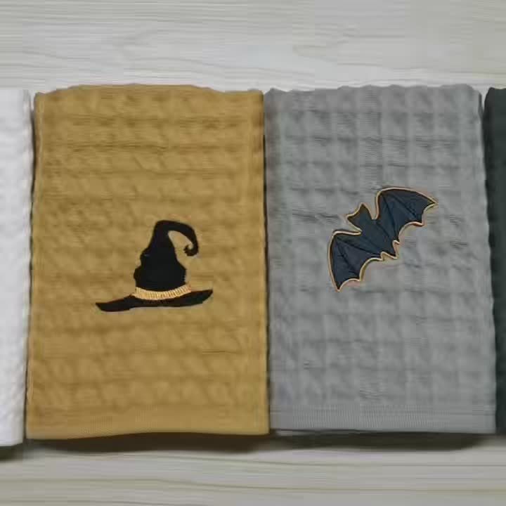 Halloween Cotton Towels Set (4-Pack)