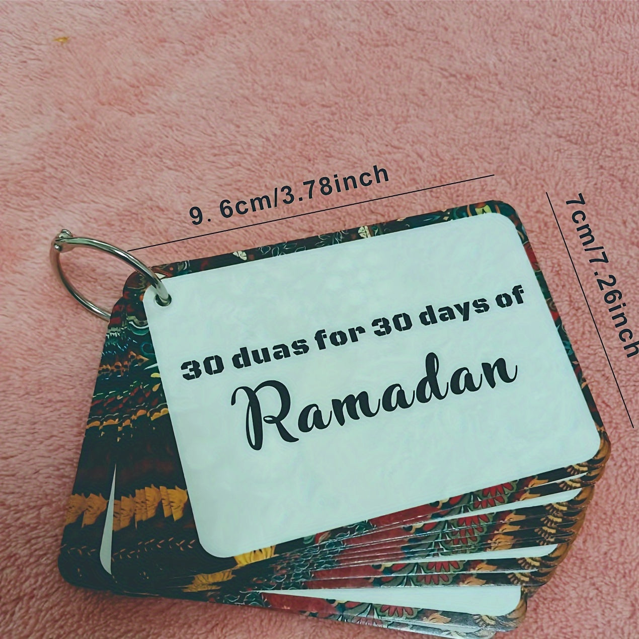 30-Day Ramadan Duas Cards with English and Arabic