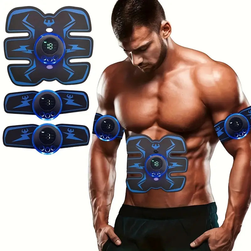 Rechargeable Remote Control Abdominal Muscle Toner, Muscle Trainer, Body Muscle Stimulator EMS Massager- Tone Your Abs, Hips, And Buttocks At Home