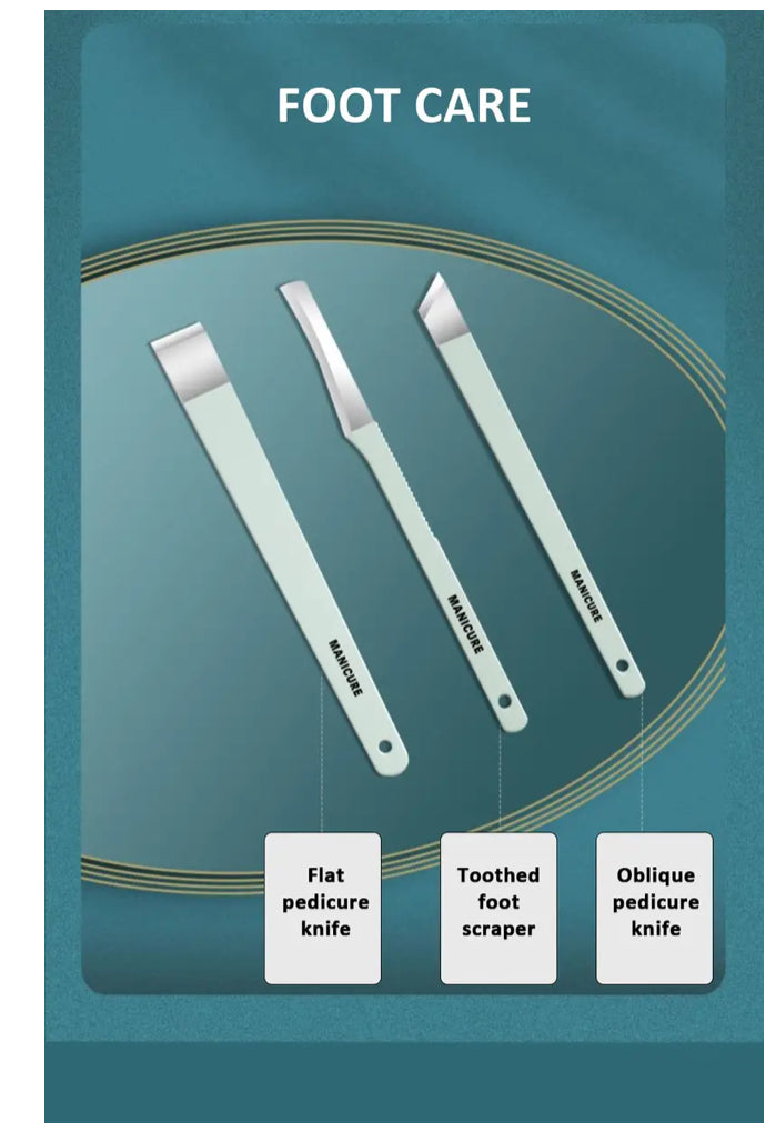 12/16 Pcs Manicure Pedicure Facial Set  With Leather Case