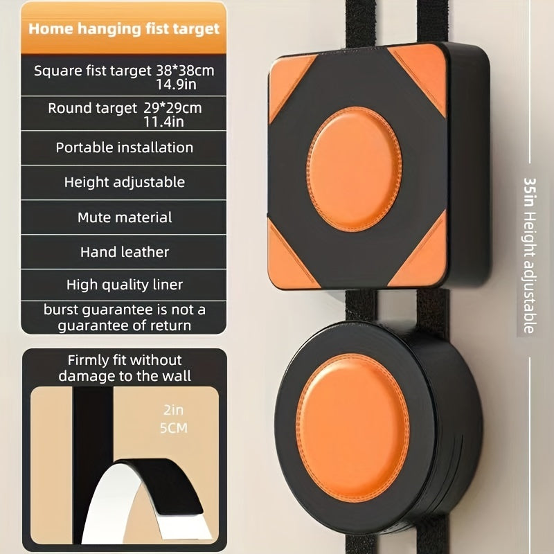 Wall Boxing Target Pad Sponge Yellow Black Set