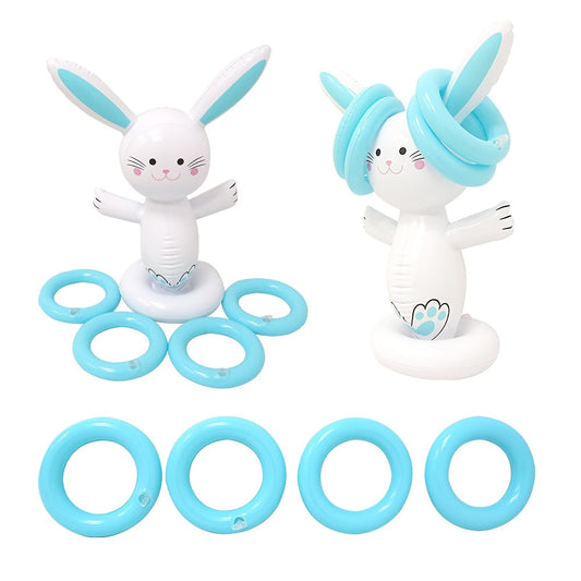 Easter Bunny Ring Toss Game Set for Outdoor Parties