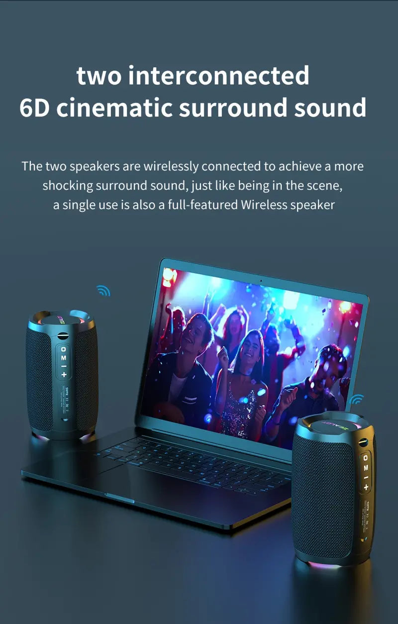 Wireless Outdoor Portable Subwoofer Speaker