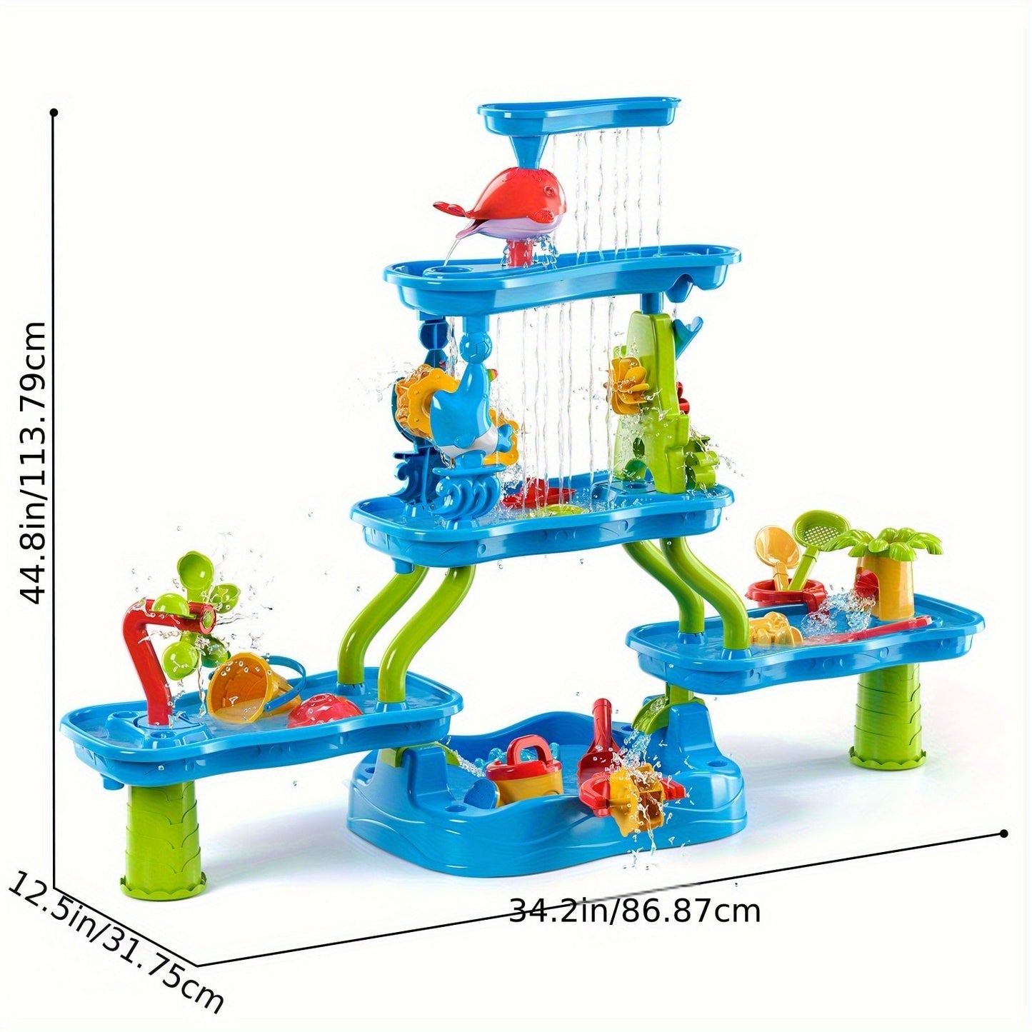 4-Tier Kids Water and Sand Activity Table