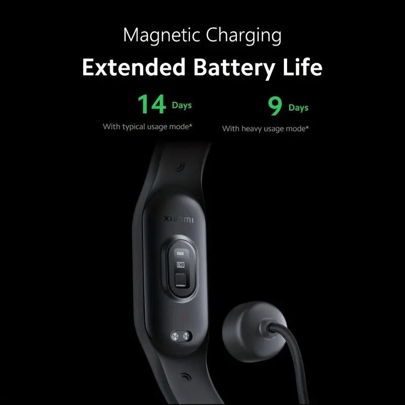 Smart Band Black - Fitness Tracker with Social Media Notifications