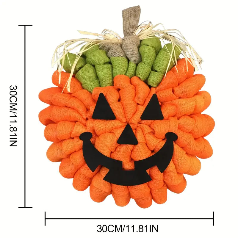 Haunted Harvest: A Pumpkin Patch Wreath