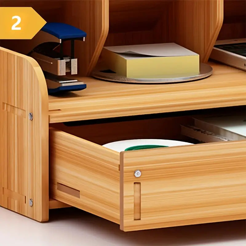 Stay clutter-free with the help of our adaptable Wooden Drawer Organizer