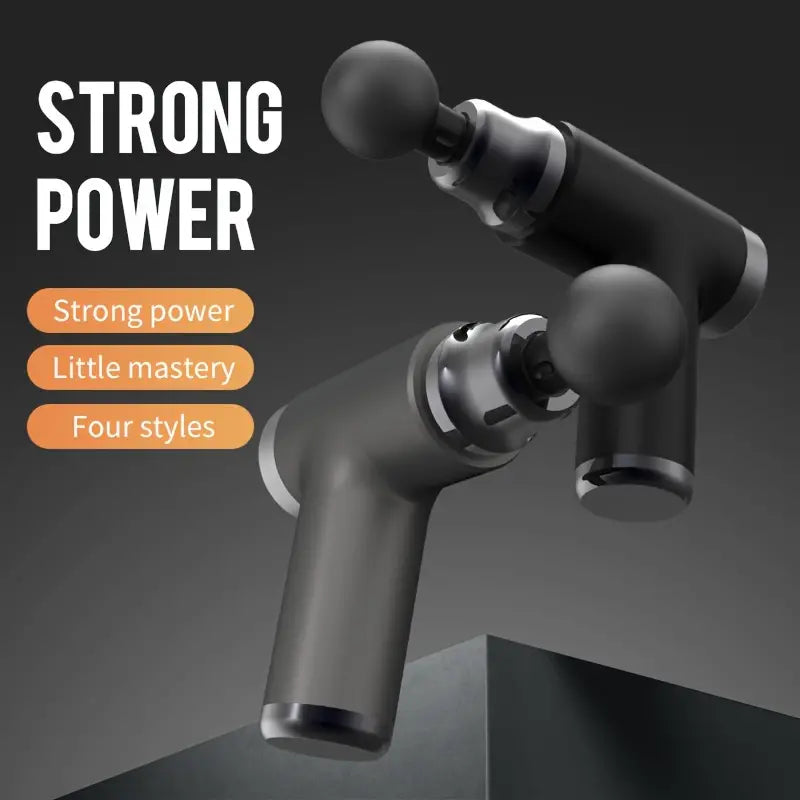 1pc Portable Mini Massage Gun - Deep Tissue Muscle Massager (Black)