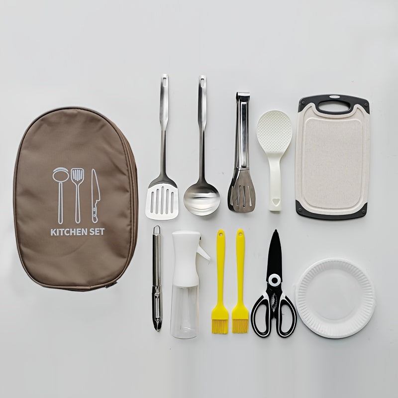 Camping Cookware Kit with Storage Bag (11pcs)