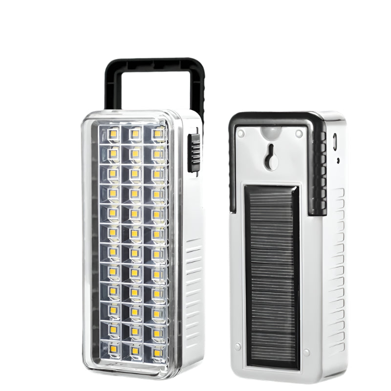 Solar Rechargeable LED Lantern with USB Charging