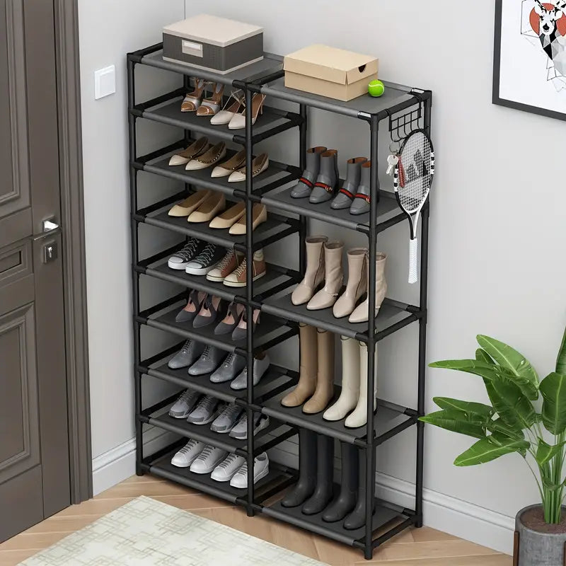 From sneakers to stilettos, this 9-tier shoe rack has room for them all