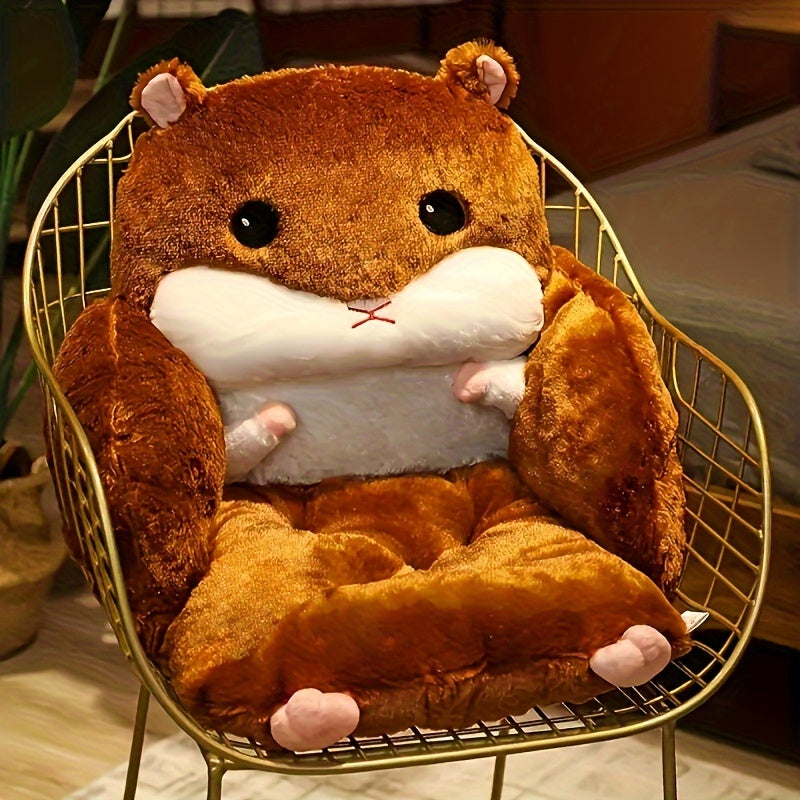 Hamster-Shaped Lazy Sofa Chair with Reading Board
