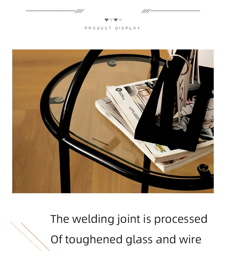 round  2-Tier Storage Side Table