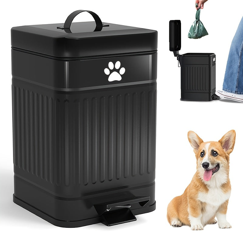 Dog Waste Bin with Pedal Lid
