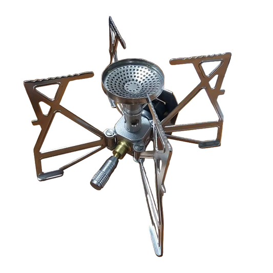 Butterfly Folding Gas Stove Silver