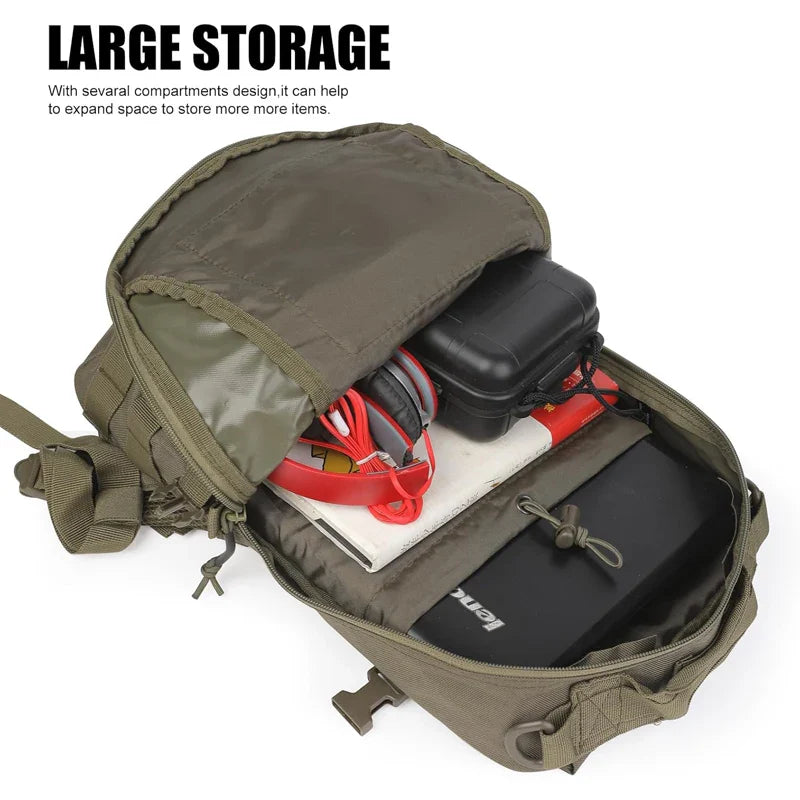 Waterproof Tactical Backpack Molle Rucksack Green
