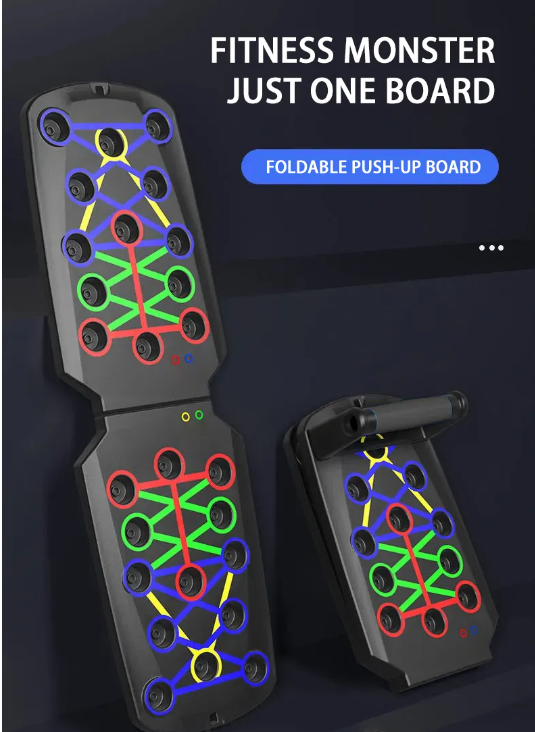 Foldable Push-up Board Set with Handles