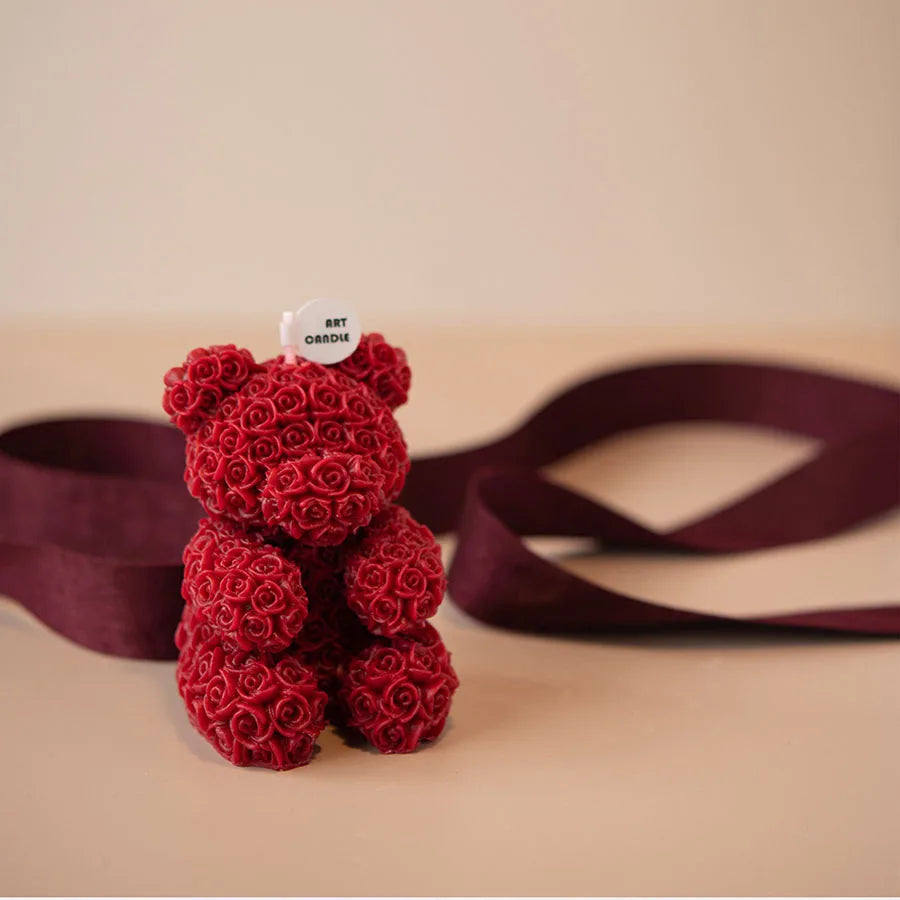 Rose Bear Aromatherapy Candle