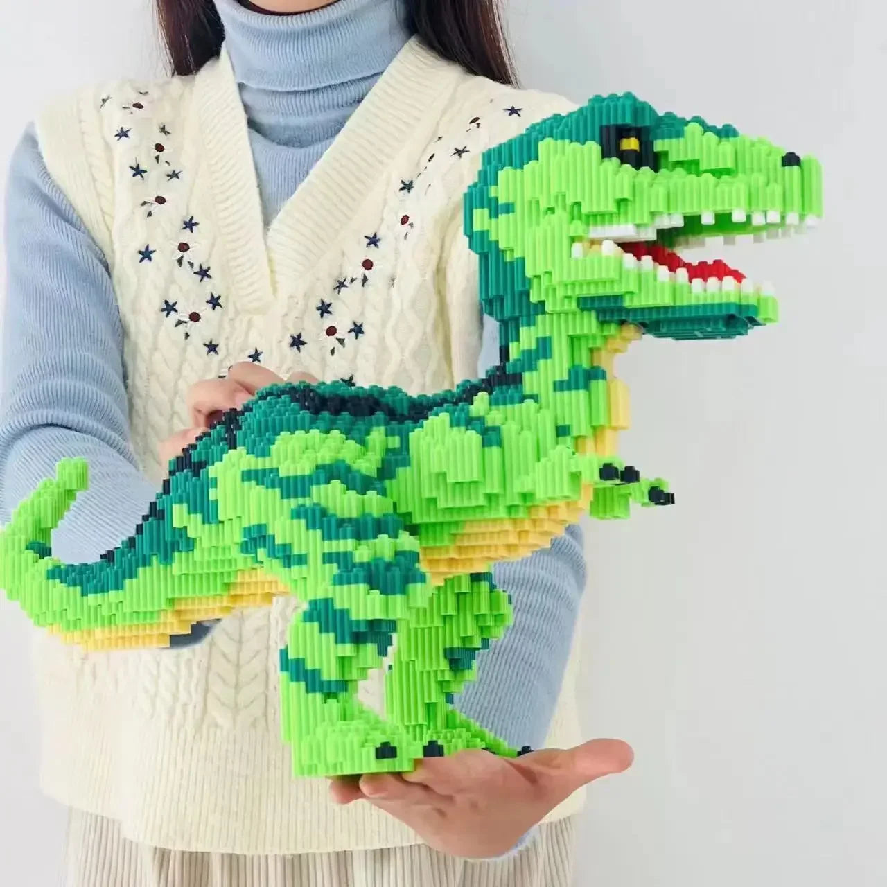 Dinosaur Building Block Toy (Green)