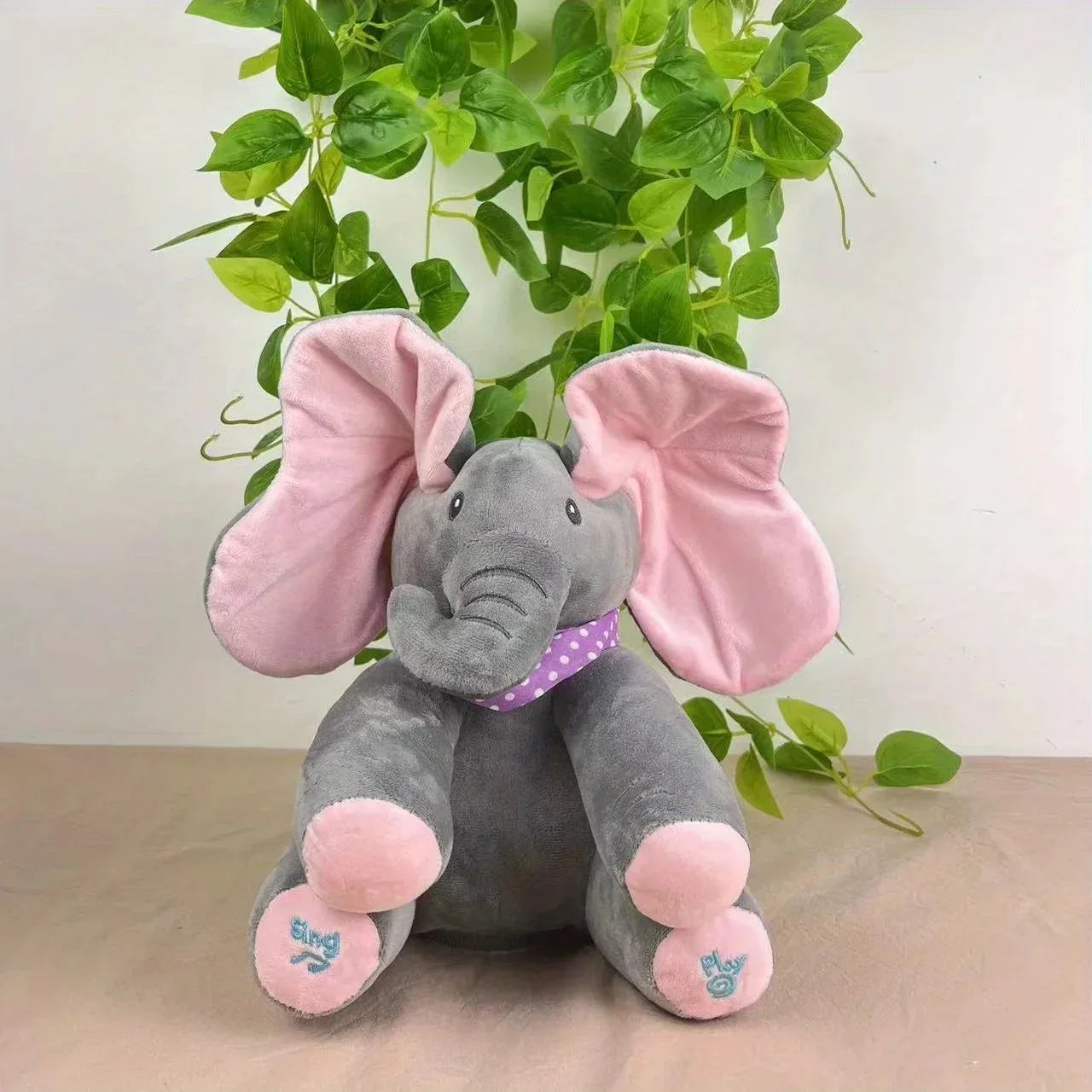 Animated Singing Elephant Plush Toy with Moving Ears
