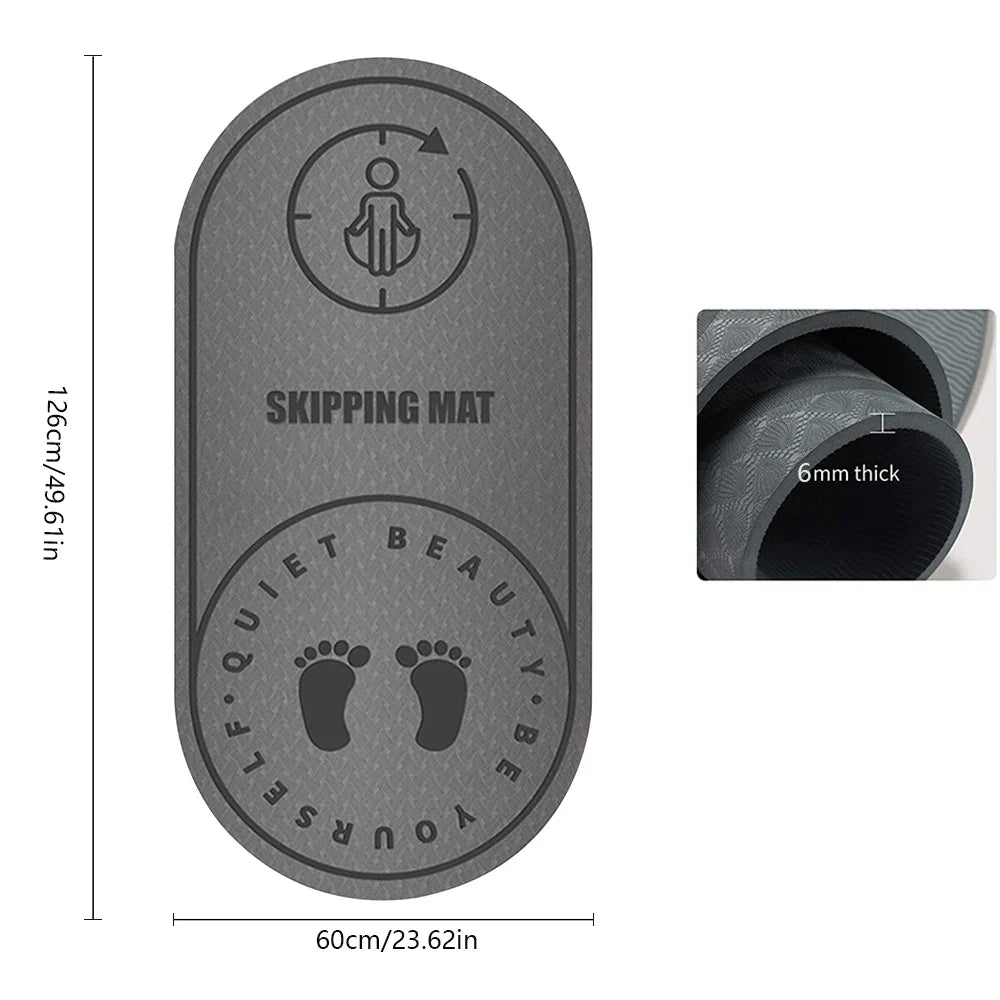 High-Density Anti-Noise Jump Rope Mat