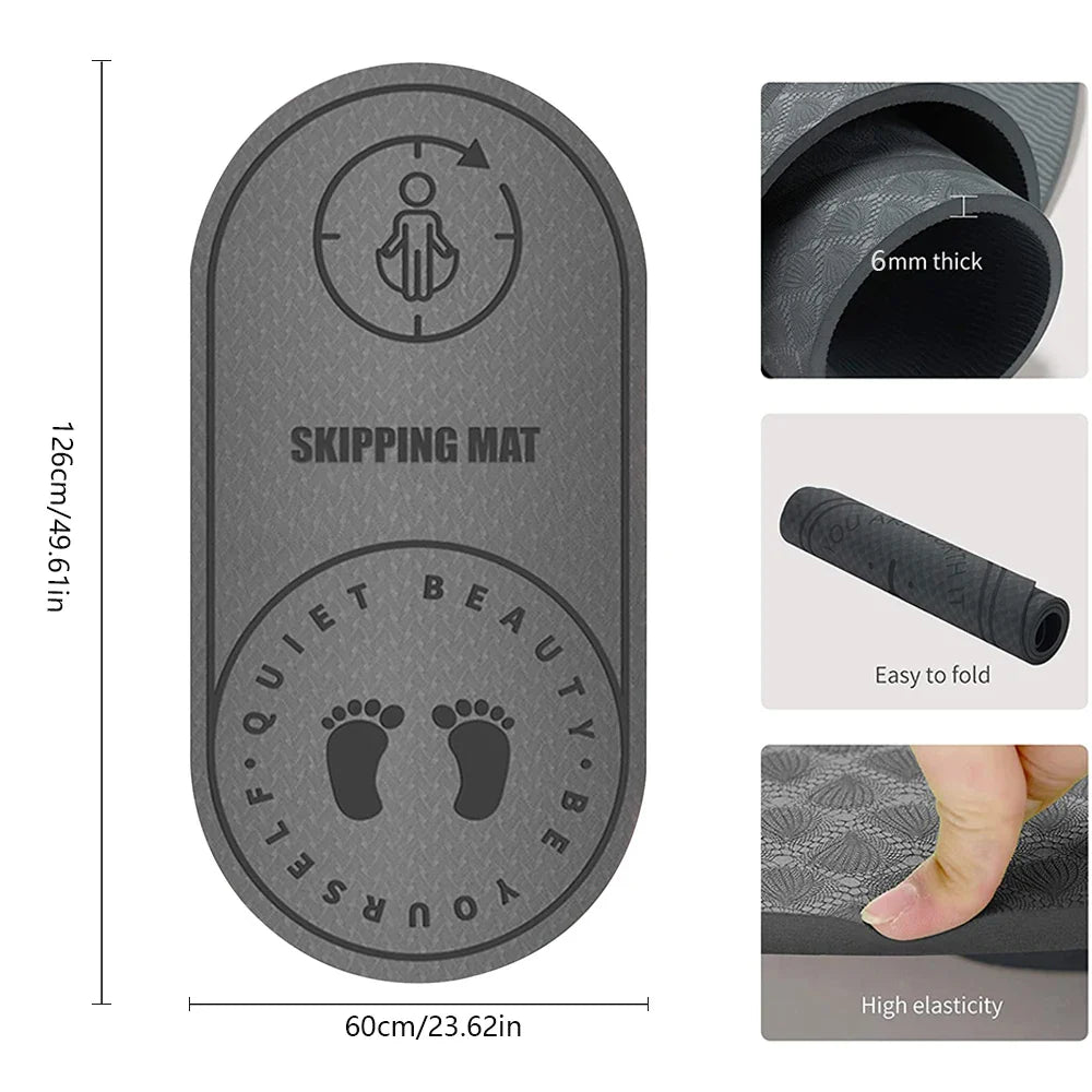 High-Density Anti-Noise Jump Rope Mat