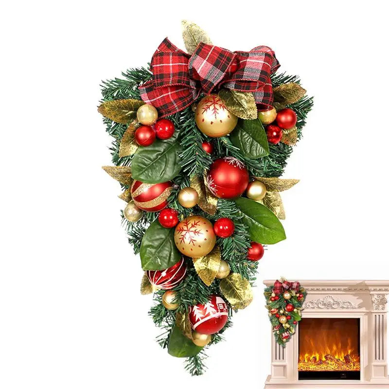 Artificial Pine Tree Christmas Wreath