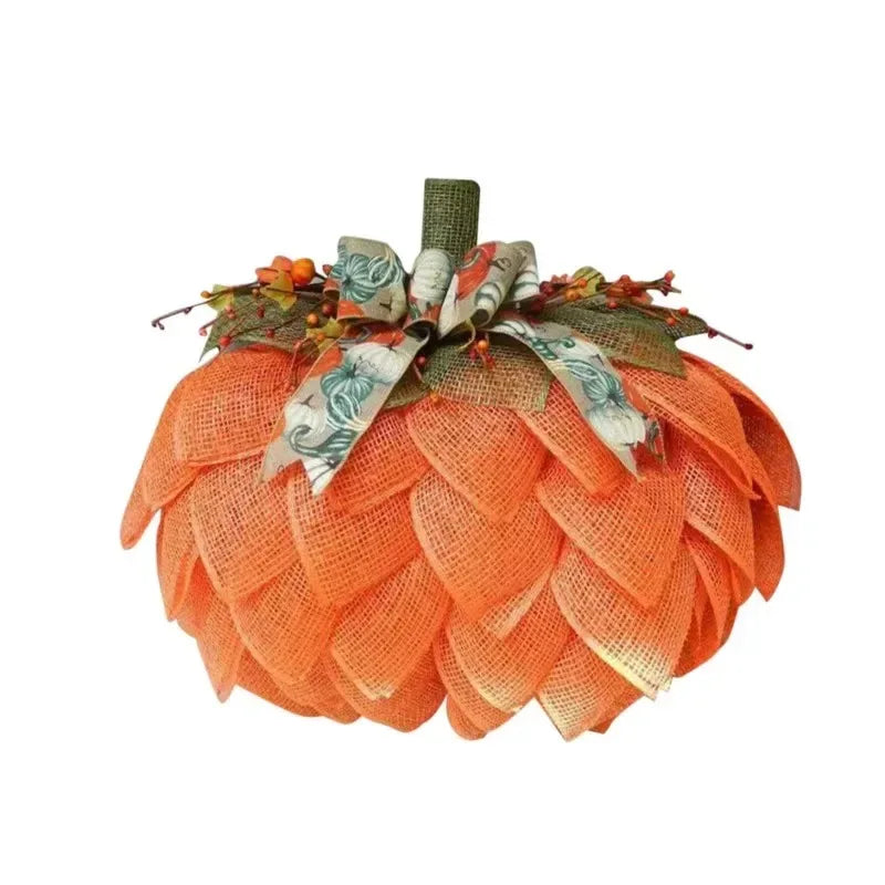 Christmas Pumpkin Wreath Harvest Door Decor