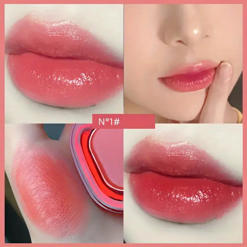 6-color Sexy Lipstick With Plump Lip Gloss Makeup Long-lasting Waterproof Lip Gloss