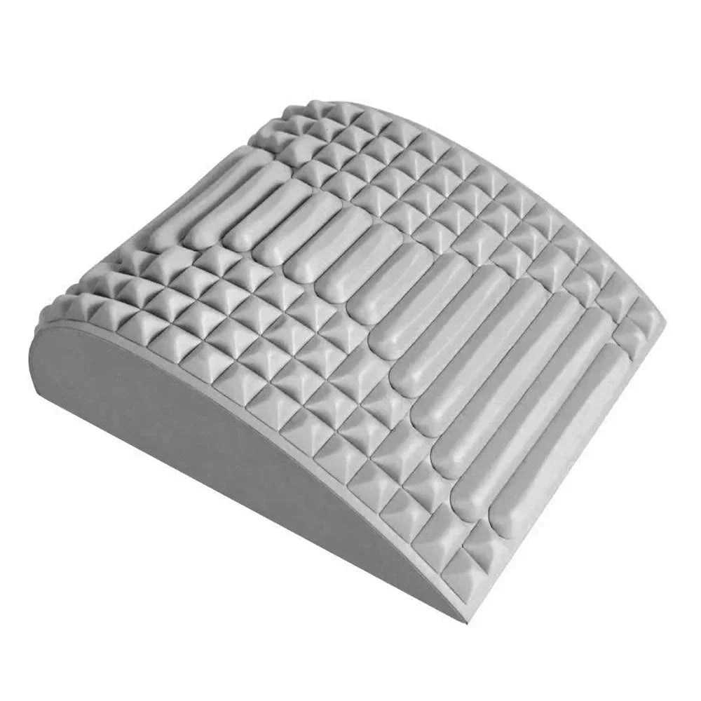 Back Stretcher Pillow Lumbar Support for Pain Relief (Grey)