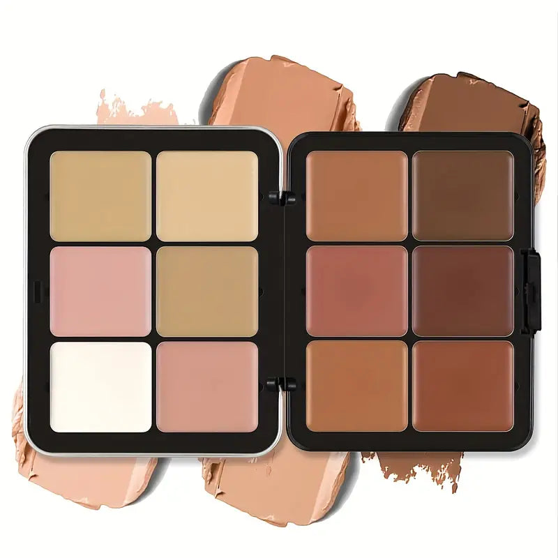 12 Color Correcting Concealer Long Lasting Full Coverage Cream Foundation Palette