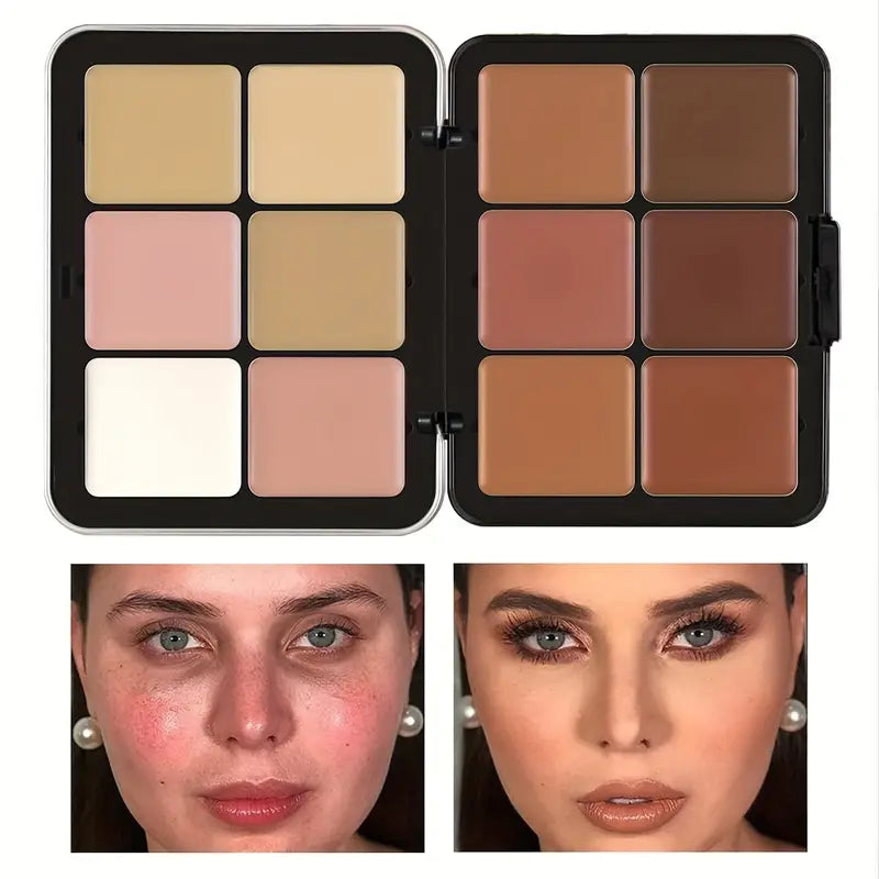 12 Color Correcting Concealer Long Lasting Full Coverage Cream Foundation Palette