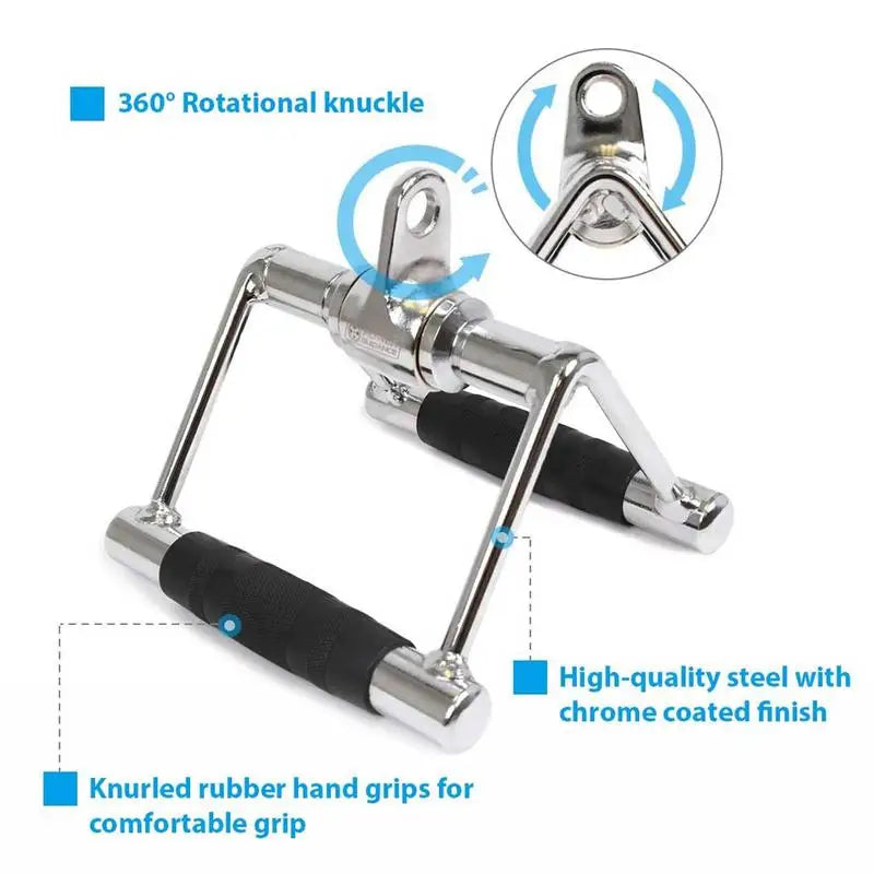 V Handle Double Row Cable Machine Attachment