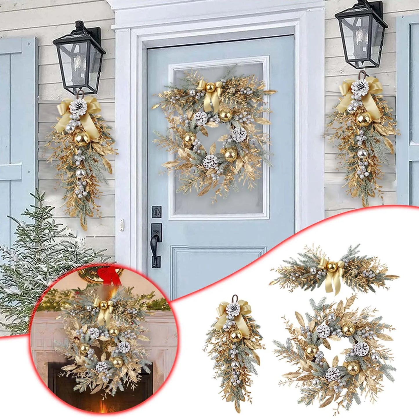 Christmas Wreath Shape for Front Door