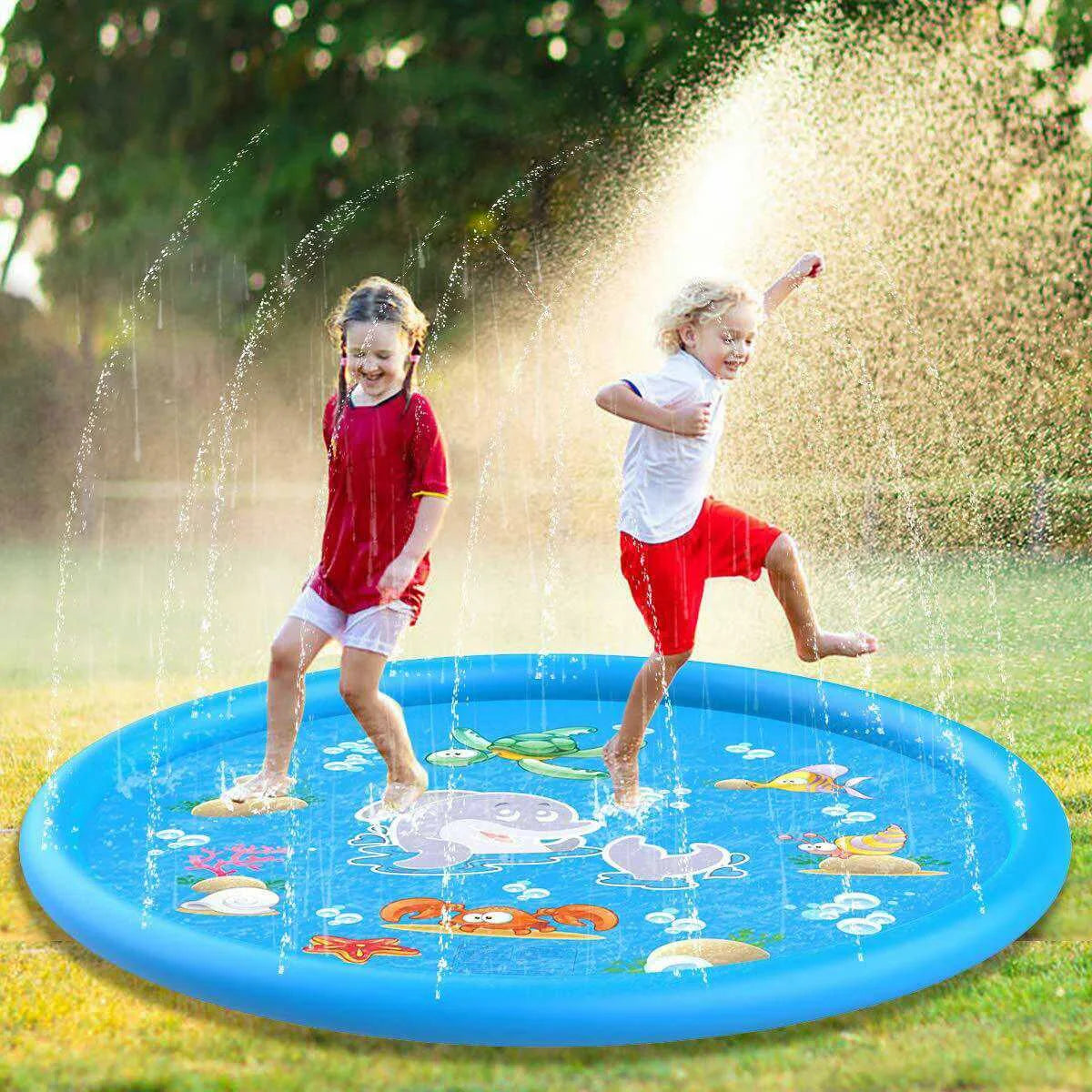 Inflatable Water Pool Sprinkler Mat for Kids