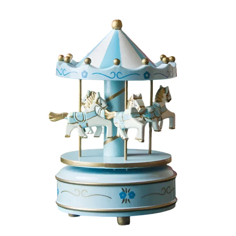Christmas Carousel Octave Music Box