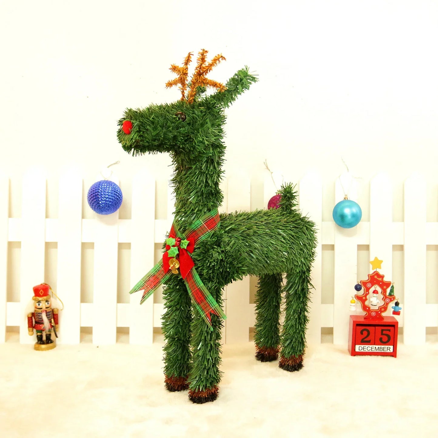 Christmas Elk Reindeer Window Mall Decoration