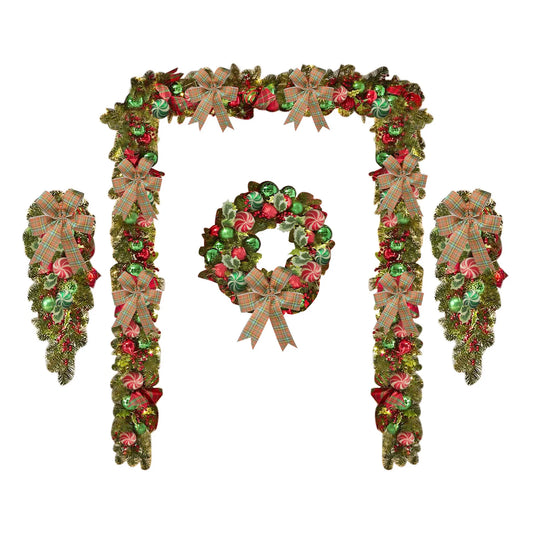 Christmas Vine Ring Wreath Door Garland Decoration