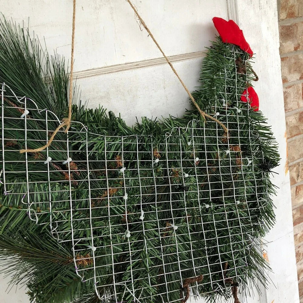 Christmas Chickenhead Pine Cone Decorative Garland Wreath