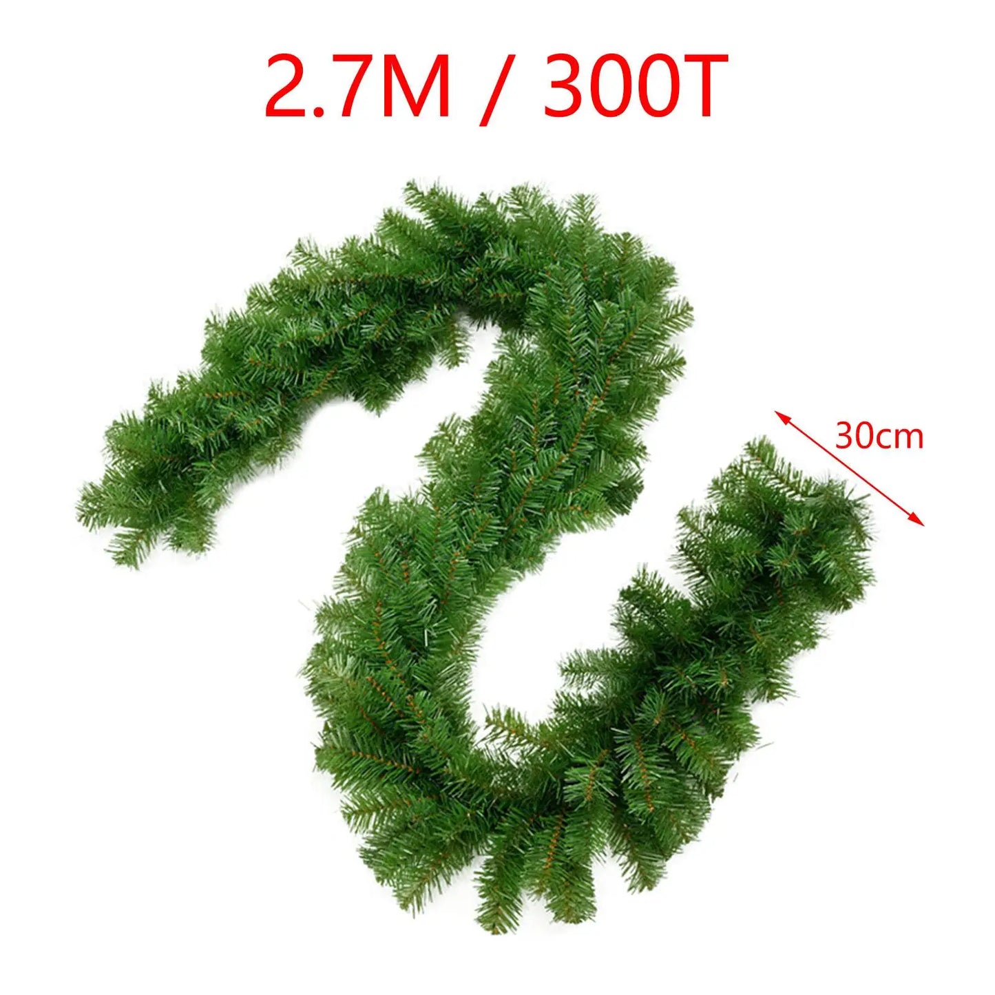 Christmas Garland Wreath Decor for Fireplace and Outdoor