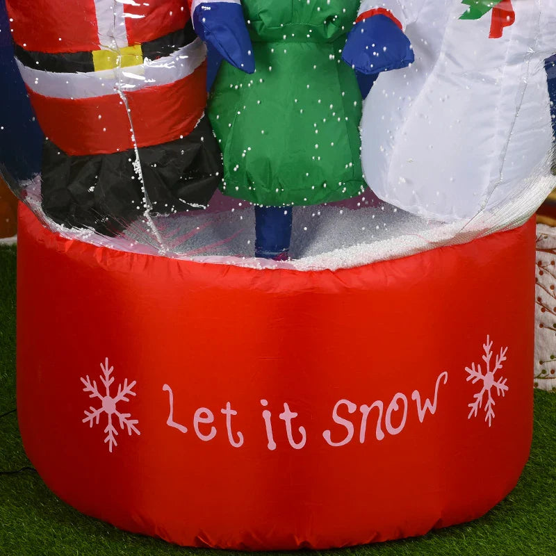 Christmas Inflatable Snow Globe with LED Lights